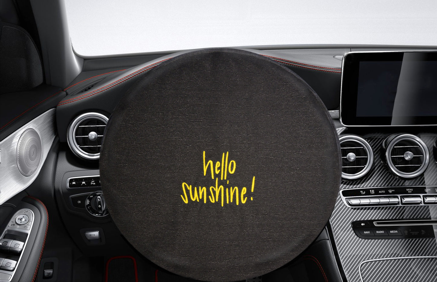 Sunny Lenkradtuch - hello sunshine! Motiv